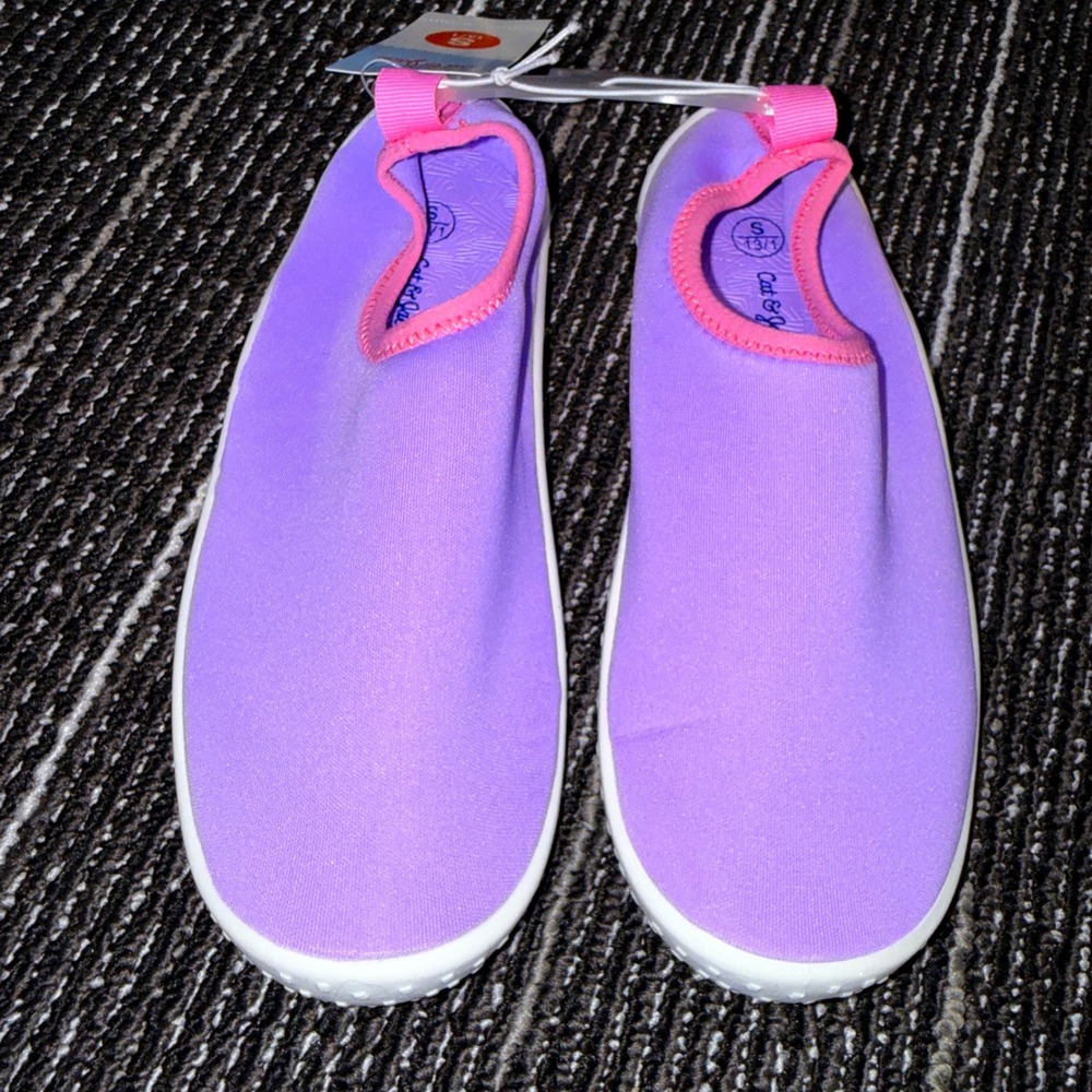 Cat & Jack Water Shoes Kids Size S 13/1 New Purple Grover Beach Pool Aqua Shoes